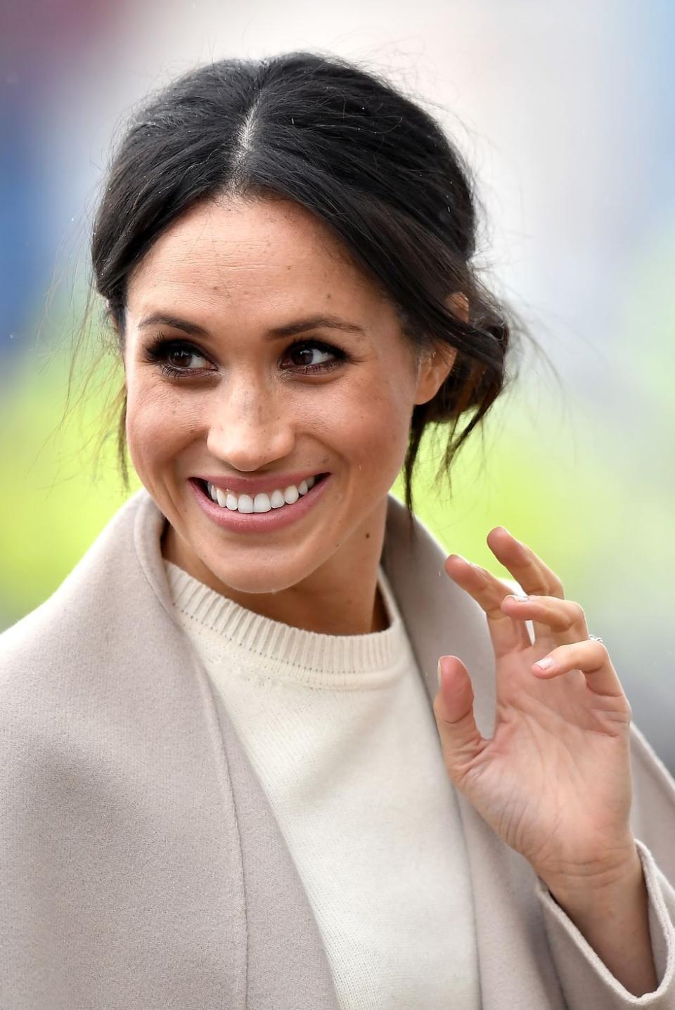 <p><em>The Crown</em> is only set to run for six seasons, but it's later seasons are expected to delve into the modern members of the royal family—including the Duchess of Sussex, Meghan Markle. </p><p>The former actress apparently has a standing invitation to play herself on the drama, if she wants to come out of retirement for the role. </p><p>"I want to see an episode where Trump comes to Buckingham Palace," Left Bank creative director Suzanne Mackie <a href="https://variety.com/2018/tv/news/the-crown-season-3-donald-trump-megan-markle-1202725163/" rel="nofollow noopener" target="_blank" data-ylk="slk:said;elm:context_link;itc:0;sec:content-canvas" class="link ">said</a> of potential future episodes dealing with modern times. </p><p>As for Meghan Markle, Mackie said, "She can play herself."</p>