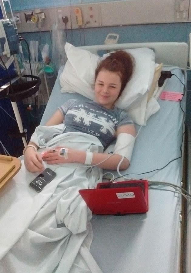 Molly was left fighting for life in hospital. Source: Caters News