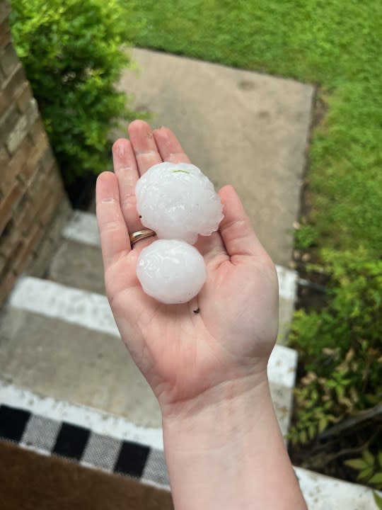 Hail photo | Courtesy Clara