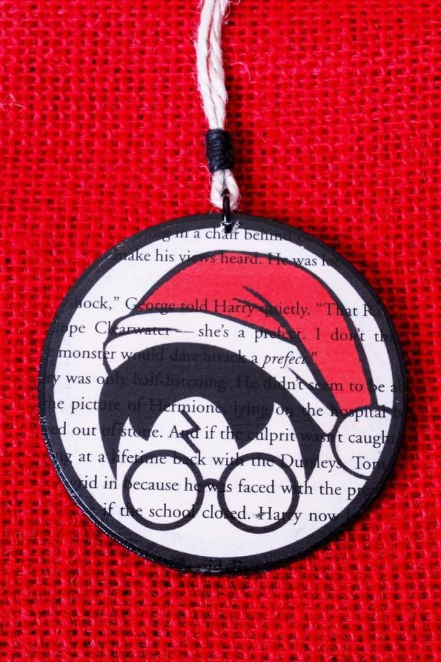 Harry Potter Deathly Hallows Symbol Moonlight Holiday Christmas Decorations  Ornament - Mugteeco