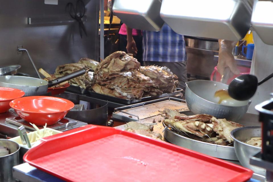 lao wu ji mutton soup - chef cooking