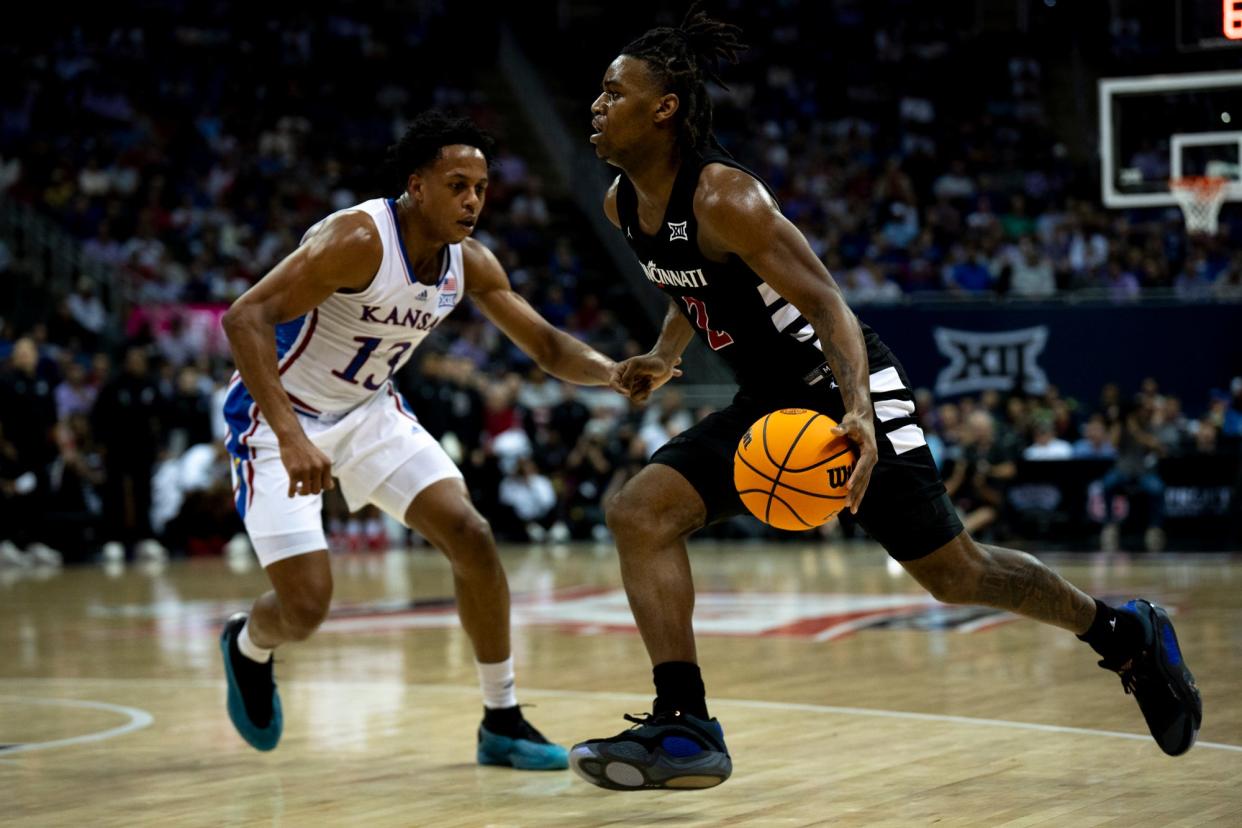 Guard Jizzle James and the Bearcats padded their tournament resume with the victory over Kansas Wednesday night and could further enhance any NCAA hopes with a victory over No. 3 seed Baylor Thursday night.