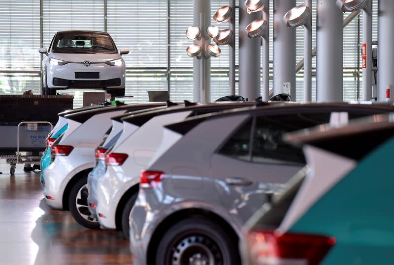 FILE PHOTO: Media tour through Volkswagen ID 3 production line in Dresden