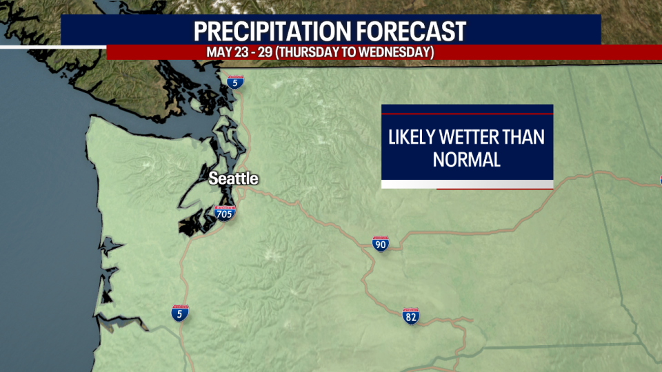 <div>We're forecasting wetter-than-normal weather for Western Washington next week.</div> <strong>(FOX 13 Seattle)</strong>