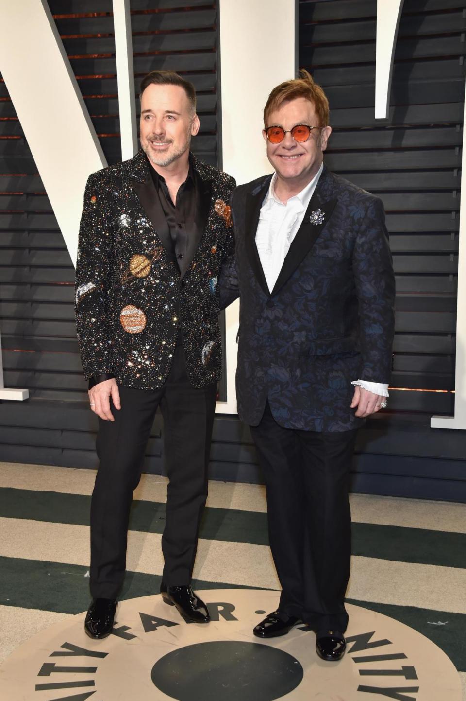 Elton John and his husband Elton John. (Pascal Le Segretain/Getty Images)