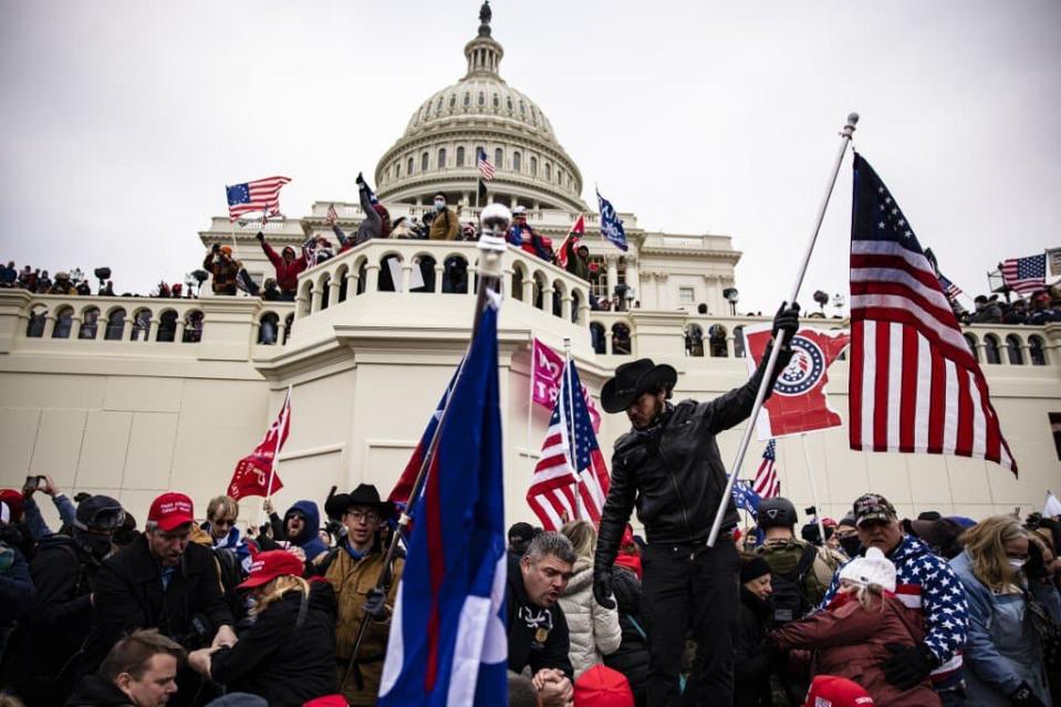 La foule devant le Capitole à Washington, le 6 janvier 2021. - Samuel Corum 