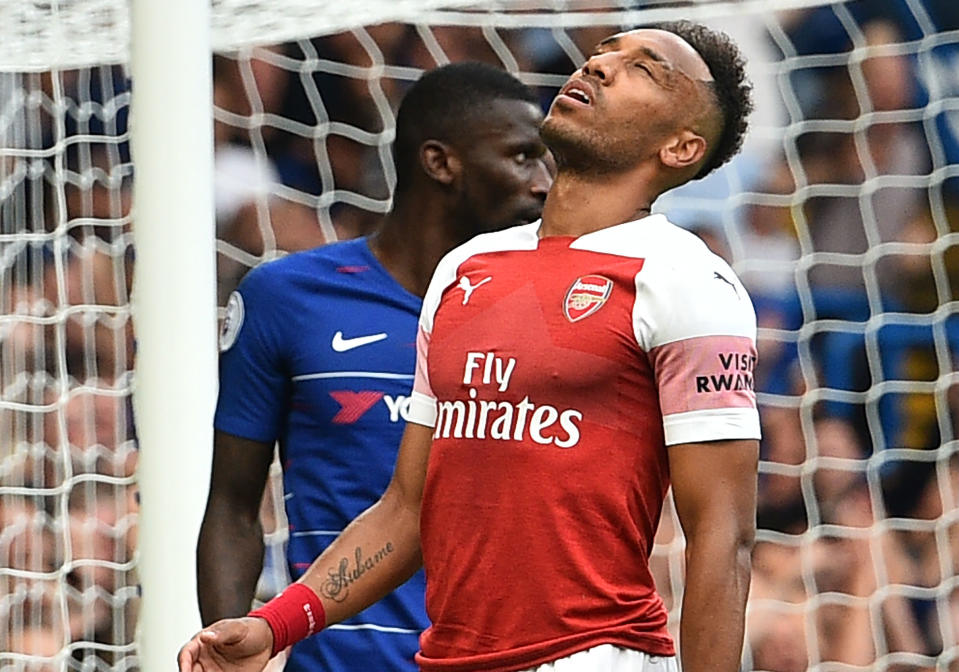 The Arsenal striker missed a couple of glorious chances in their defeat to Chelsea.