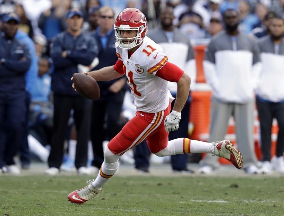 Alex Smith's postseason numbers have been very good, and he'll need a strong game Sunday. (AP)