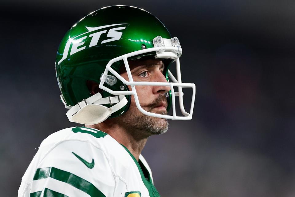 Aaron Rodgers as a New York Jet (AP)