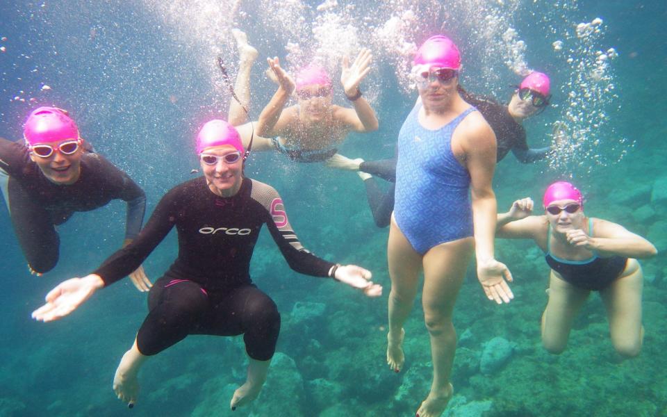 Swimming is one of the best ways to see this rugged and historic island