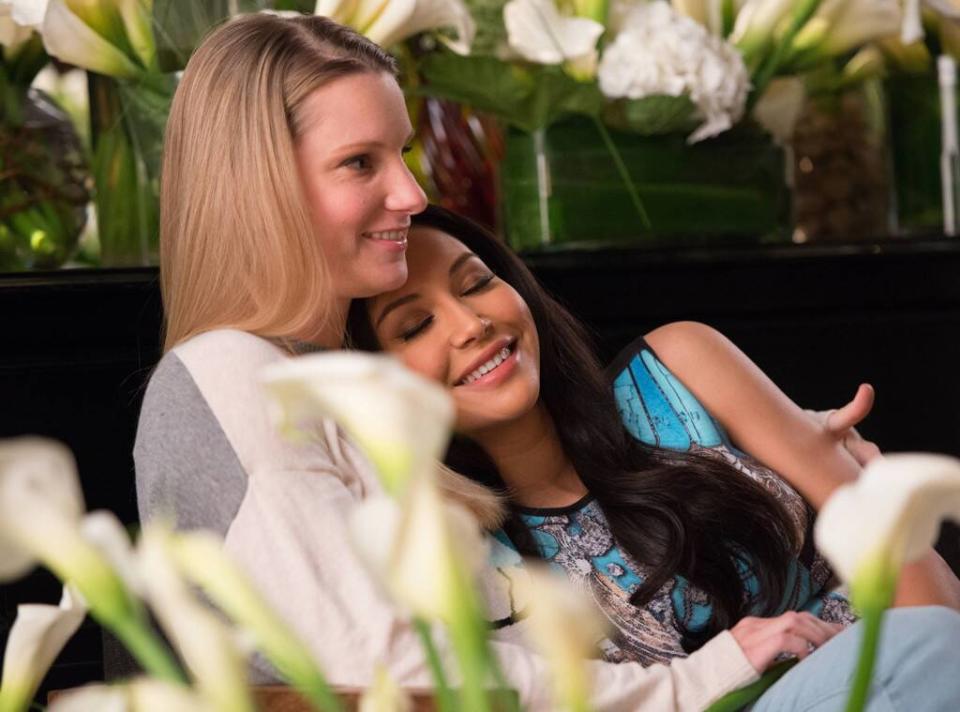 Heather Morris, Naya Rivera, Glee