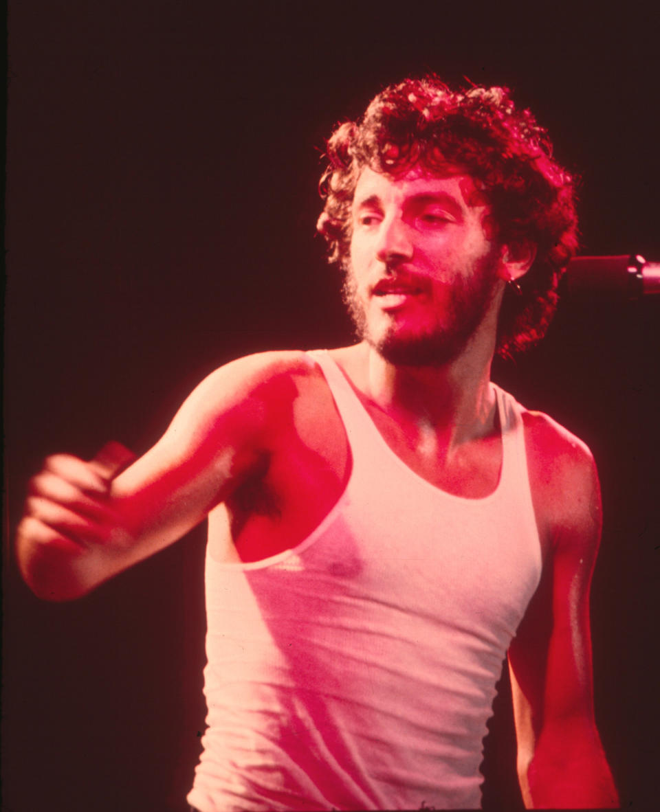 Bruce Springsteen in 1975 in Santa Barbara