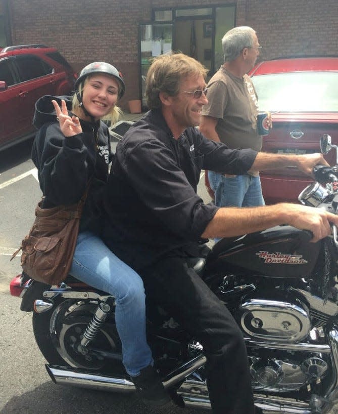 Danielle and her dad, Marty Hertzler, were close, often riding a Harley together. Since her death, Marty has been rocked by grief and the lack of justice for her overdose.