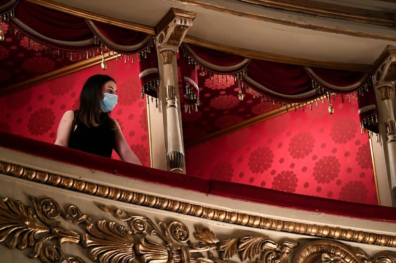 FILE PHOTO: Italy's La Scala opera house reopens to the public for the first time since the coronavirus disease (COVID-19) outbreak, in Milan