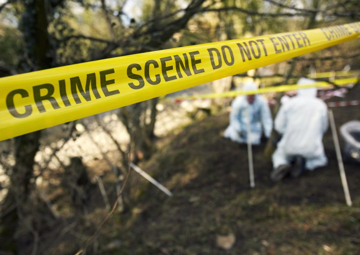 Forensic anthropologists can be called in when human remains are discovered. <a href="https://www.gettyimages.com/detail/photo/crime-scene-investigators-searching-grave-site-royalty-free-image/520354722" rel="nofollow noopener" target="_blank" data-ylk="slk:Ashley Cooper/The Image Bank via Getty Images;elm:context_link;itc:0;sec:content-canvas" class="link ">Ashley Cooper/The Image Bank via Getty Images</a>
