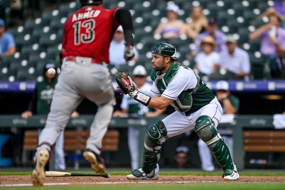 Austin Wynns, who spent time with the Rockies last season, will add catching depth behind Tyler Stephenson and Luke Maile.