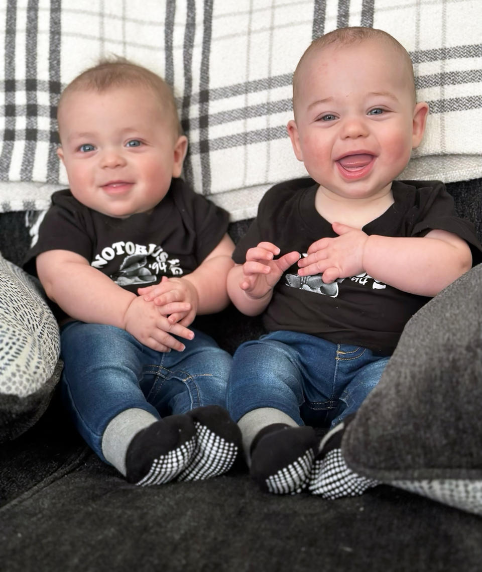 Lana Clay-Monaghan's 8-month-old twin boys. (Courtesy Lana Clay-Monaghan)