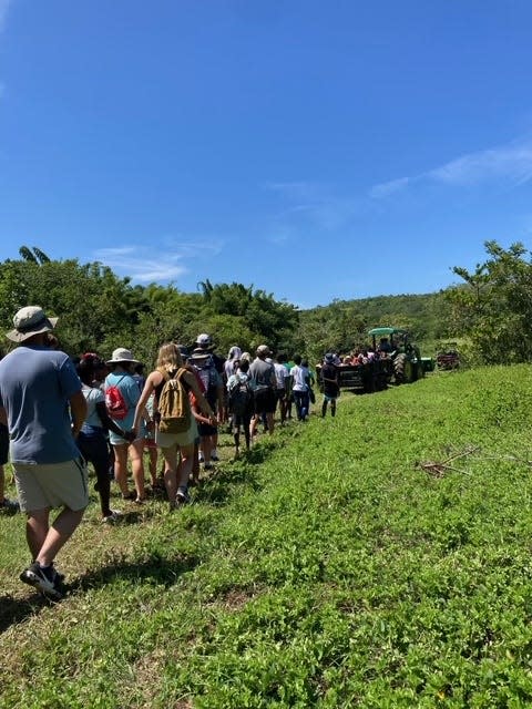 Campbell Vaughn joins a mission trip to St. Mary Parish in north Jamaica where the group assisted with farming and agriculture on an 850-acre tract of property.