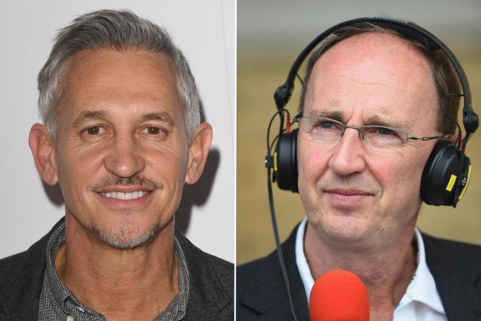 Gary Lineker and Jonathan Agnew became embroiled in a Twitter spat on Thursday: Getty Images