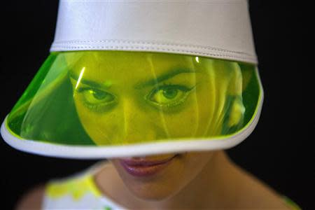 A model presents a creation from the Kate Spade Spring/Summer 2014 collection during New York Fashion Week September 6, 2013. REUTERS/Eric Thayer