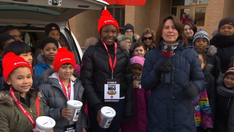 CBC Montreal's charity drive gets a boost from NDG students