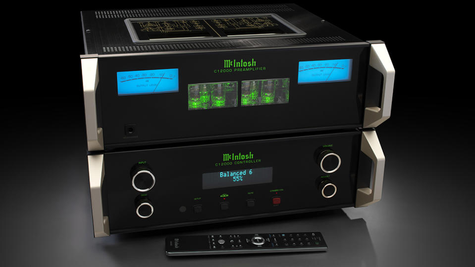 McIntosh C1200ST 2-Channel Solid State and Vacuum Tube Preamplifier with C12000C Controller