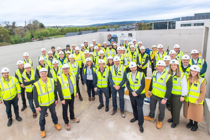 The topping out ceremony for the new Vovo Zeal Exeter Science Park Hotel -Credit:Gareth Williams Photography