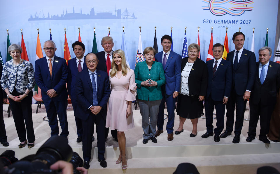 Ivanka Trump begleitete ihren Vater zum G20-Gipfel. (Bild: AP Photo/Patrik Stollarz/Pool Photo)