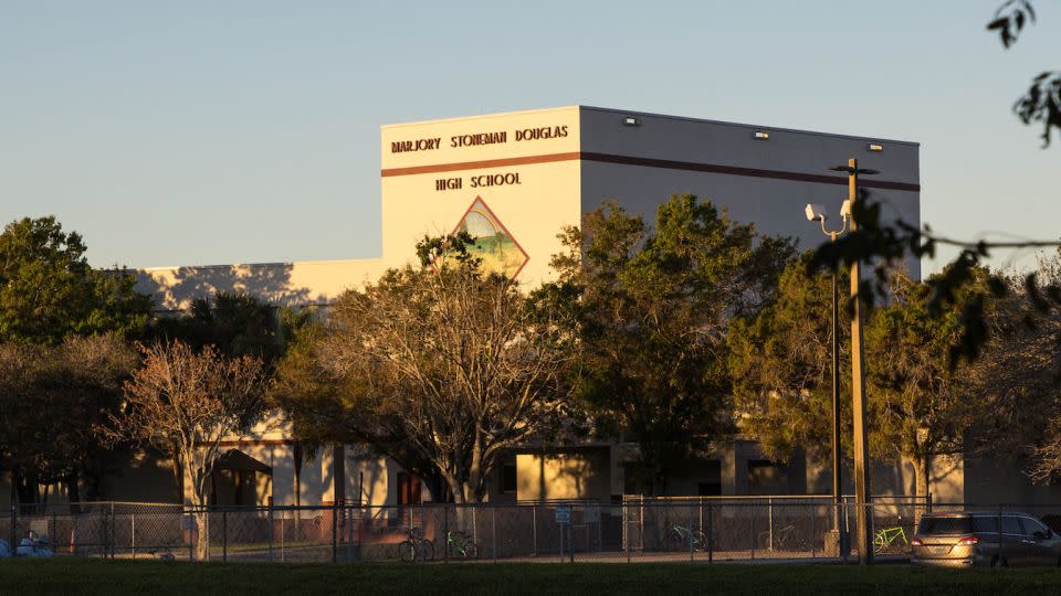 The Broward County school district implemented silent panic alarm systems in the wake of the mass shooting at Marjory Stoneman Douglas High School. - Saul Martinez/Getty Images