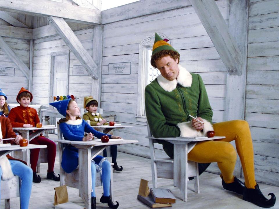 Will Ferrell’s Buddy finds himself ill-suited to elf schooling in the 2003 comedy ElfEntertainment Film Distribution