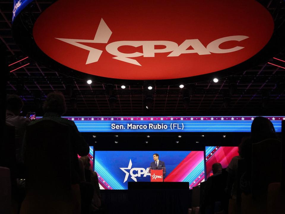 Sen. Marco Rubio speaks at CPAC in Orlando, Florida in February 2022.