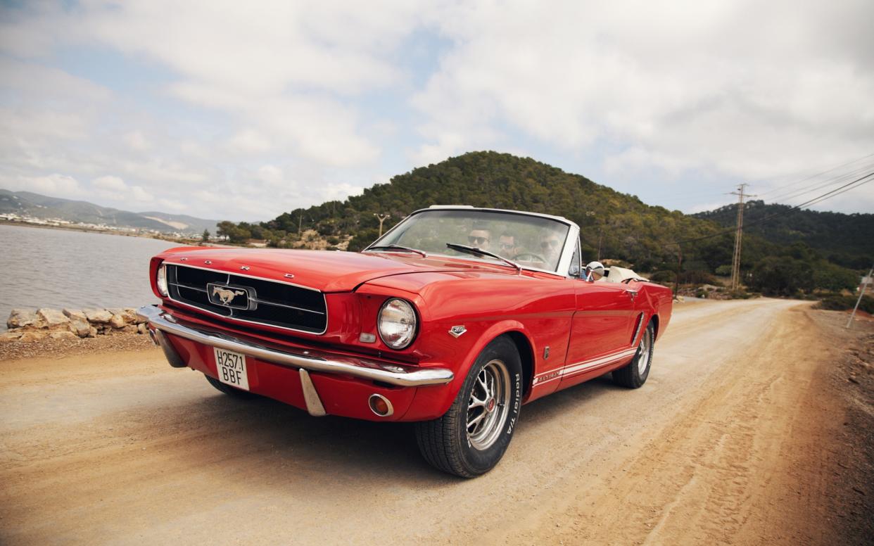 Simon Horsford lives life in the fast lane in the Balearics when he hits the road in a Sixties Ford Mustang.