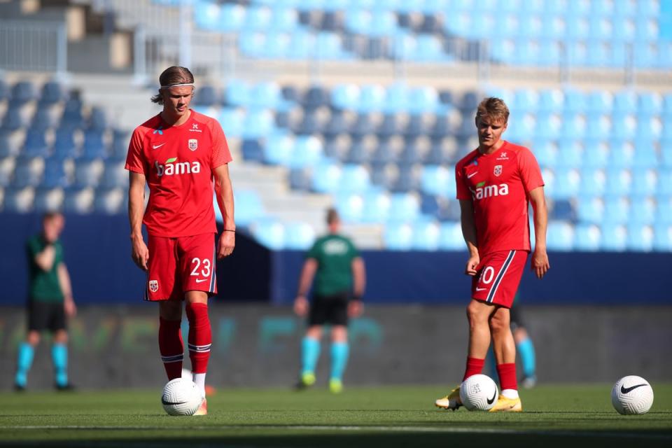 Erling Haaland and Martin Odegaard are the great hopes of Norwegian football (Getty Images)