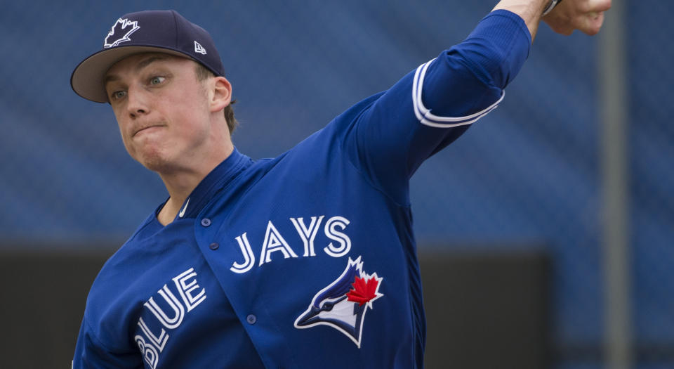 Six years after being drafted 475th overall Ryan Borucki is starting for the Toronto Blue Jays. (Rick Madonik/Toronto Star via Getty Images)