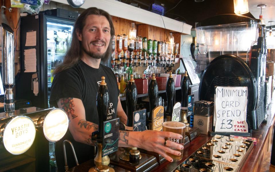 Ben Cheshire at his pub€˜The Coronationâ€™ in Southville, Bristol