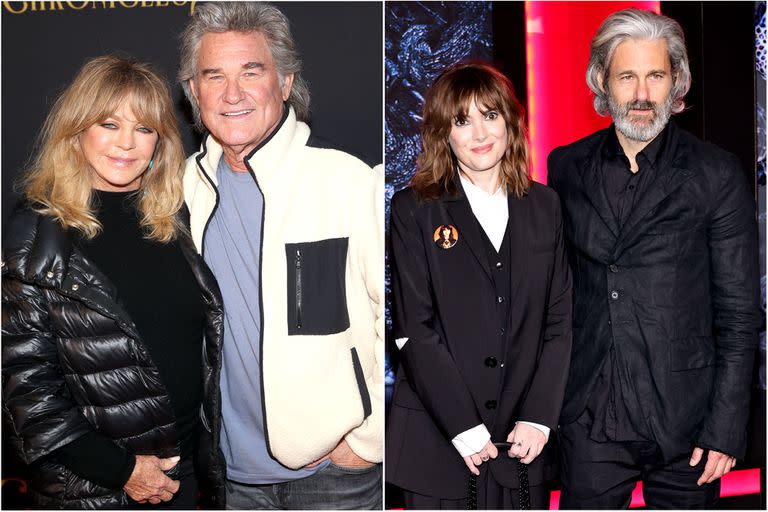 Goldie Hawn y Kurt Russell; y Winona Ryder y Scott Mackinlay Hahn no buscan formalizar sus vínculos