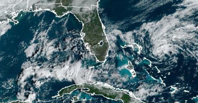 National Oceanic and Atmospheric Administration satellite image of Florida, Monday, Oct. 30, 2023.
