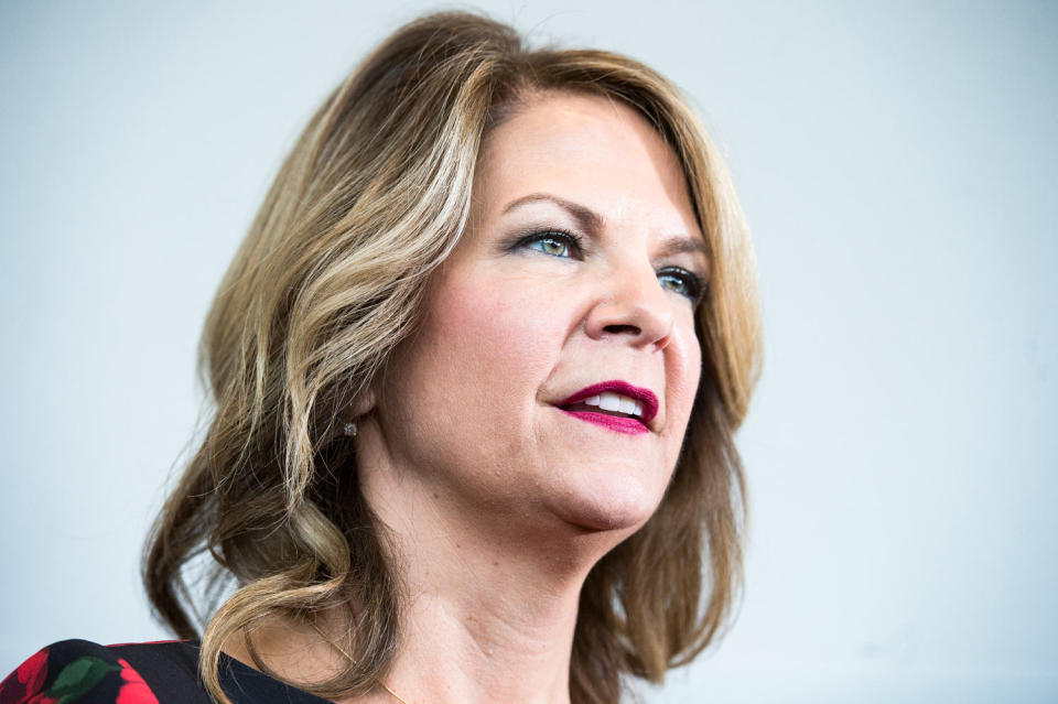 Kelli Ward speaks (Tom Williams / CQ Roll Call via AP file)