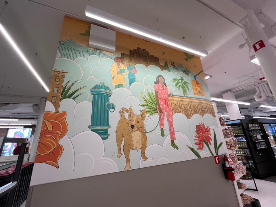 A mural at Target in New York City.