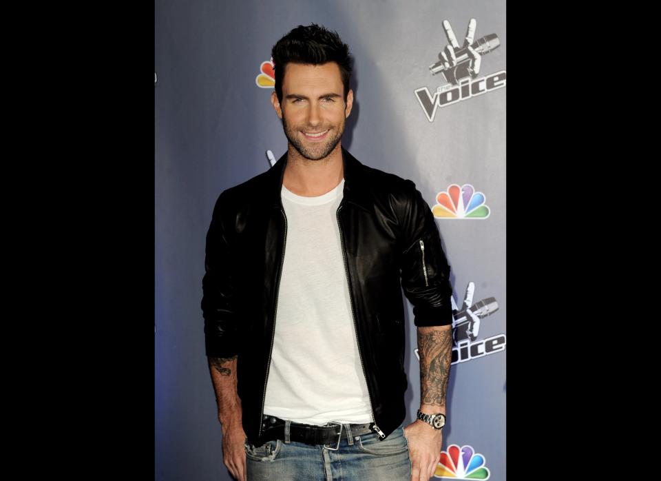 Singer Adam Levine arrives at a press junket for NBC's 'The Voice' at Sony Studios on October 28, 2011 in Culver City, California. (Getty)