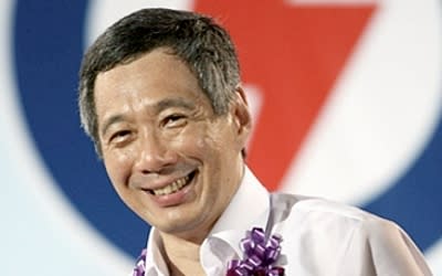 PM Lee Hsien Loong launched the PAP's manifesto on Sunday, ahead of the General Election. (AFP photo)