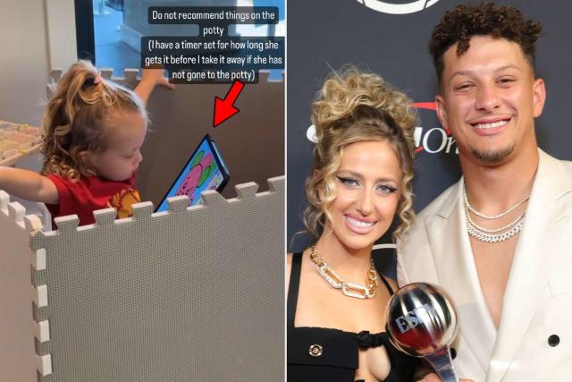 Brittany Mahomes successfully potty trains daughter Sterling, who loves to  drive