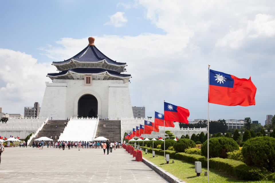 Chang Kai Shek (CKS) Memorial Hall in Taipei, capital of Taiwan.