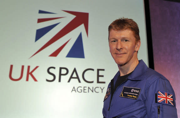 British astronaut Tim Peake will be the first British crewmember of the International Space Station when he launches in 2015. He represents the UK and European space agencies.