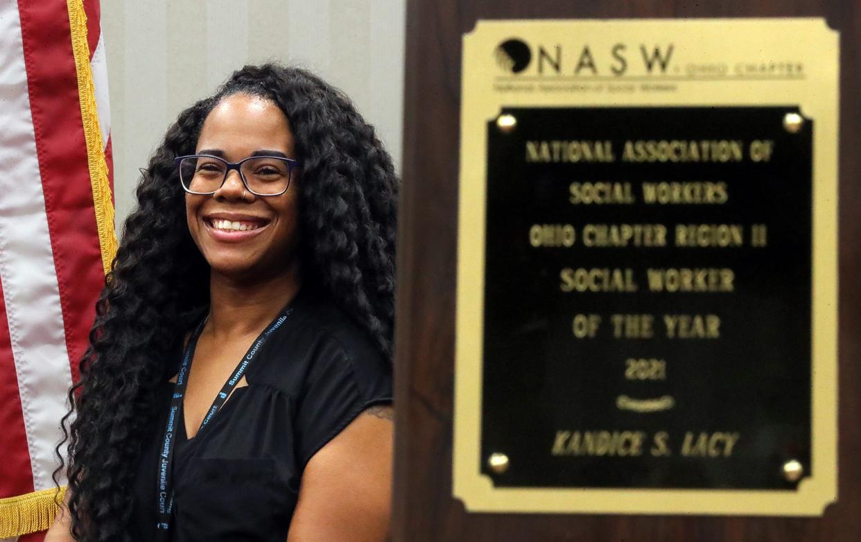 Kandice Lacy was named one of the 2021 social workers of the year by the National Association of Social Workers.