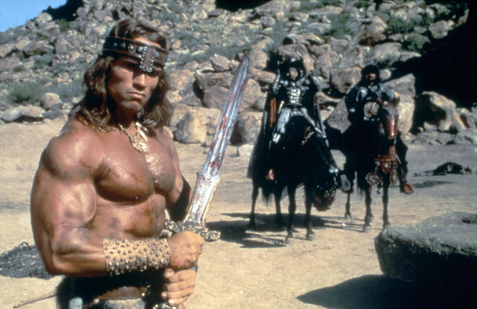 'Conan, el bárbaro' demostró que el acento alemán de Arnold Schwarzenegger podía funcionar a su favor en Hollywood. (Foto de Dino De Laurentis/Universal Pictures/Sunset Boulevard/Corbis via Getty Images)