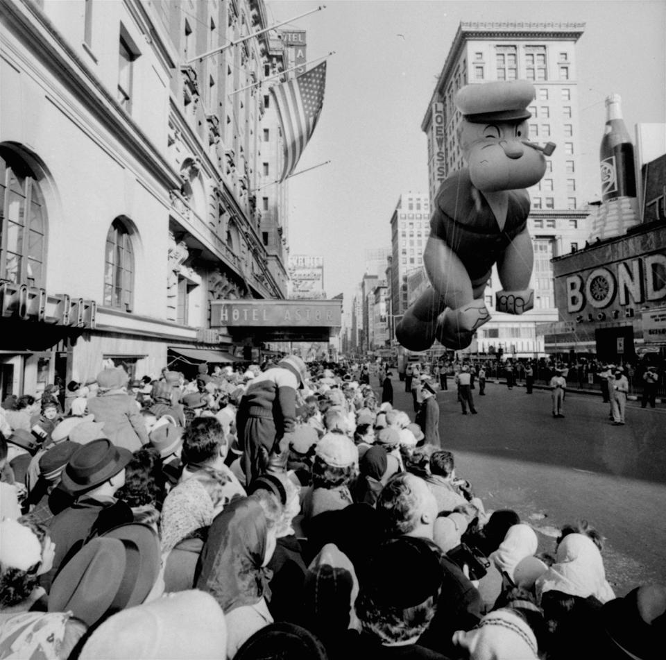 Past and present: balloons of Macy’s Thanksgiving Day Parade