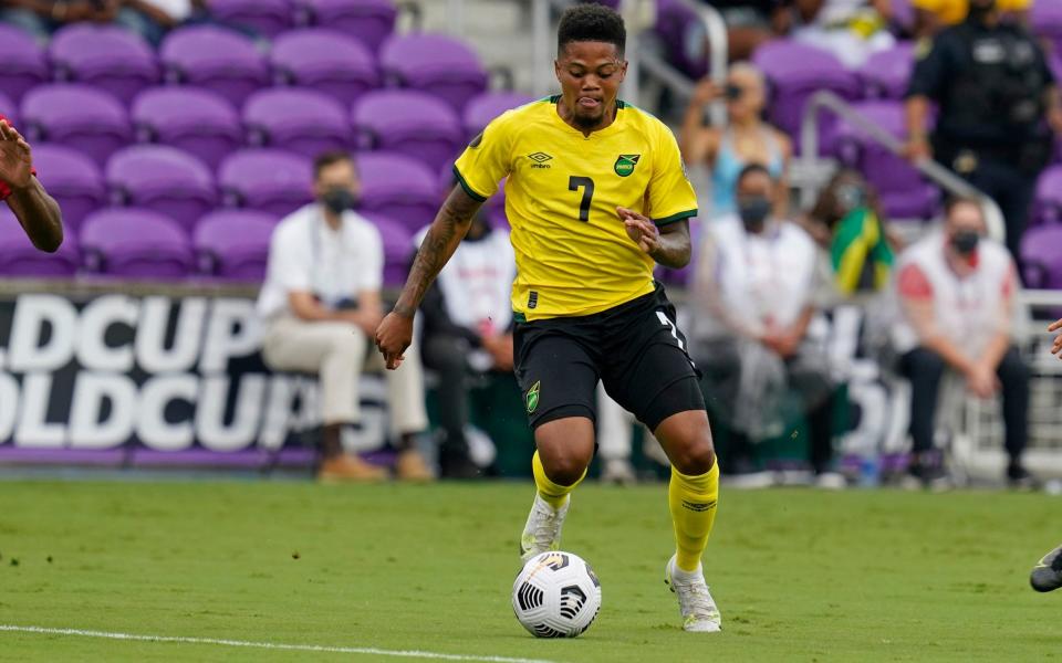 Leon Bailey in action for Jamaica - AP