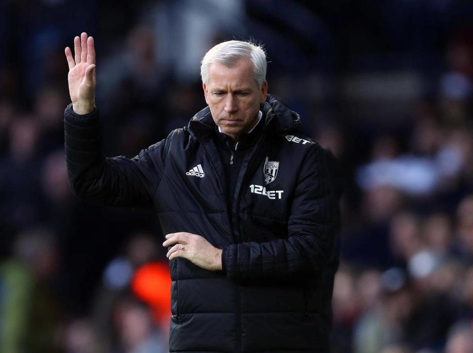 Alan Pardew’s West Brom are set for the drop (Getty)