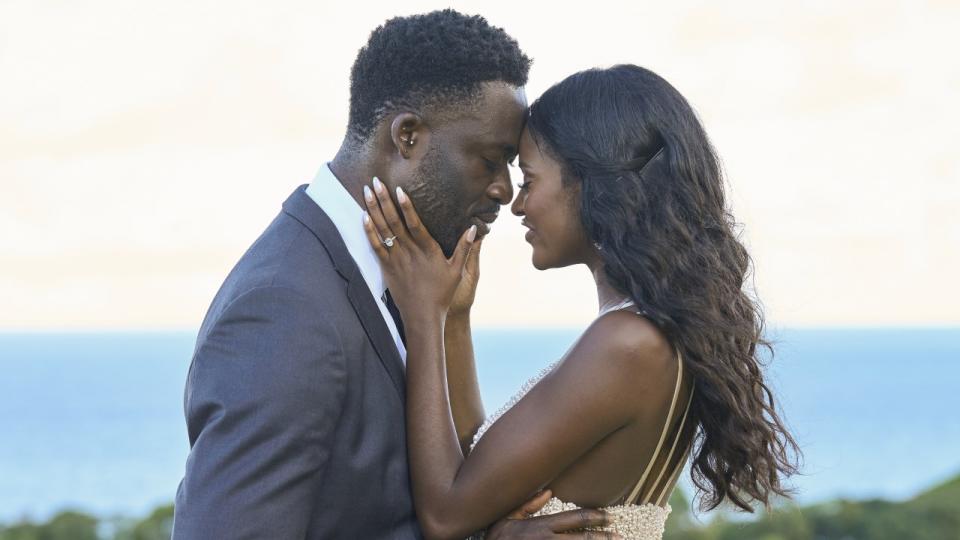 Dotun Olubeko and Charity Lawson on The Bachelorette.